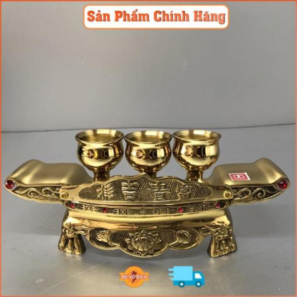 Bộ chung nước thờ cúng 3 ly bằng đồng
