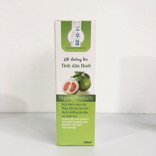 Xịt dưỡng tóc tinh dầu bưởi 100% tự nhiên, phục hồi tóc hư tổn, kích thích mọc tóc