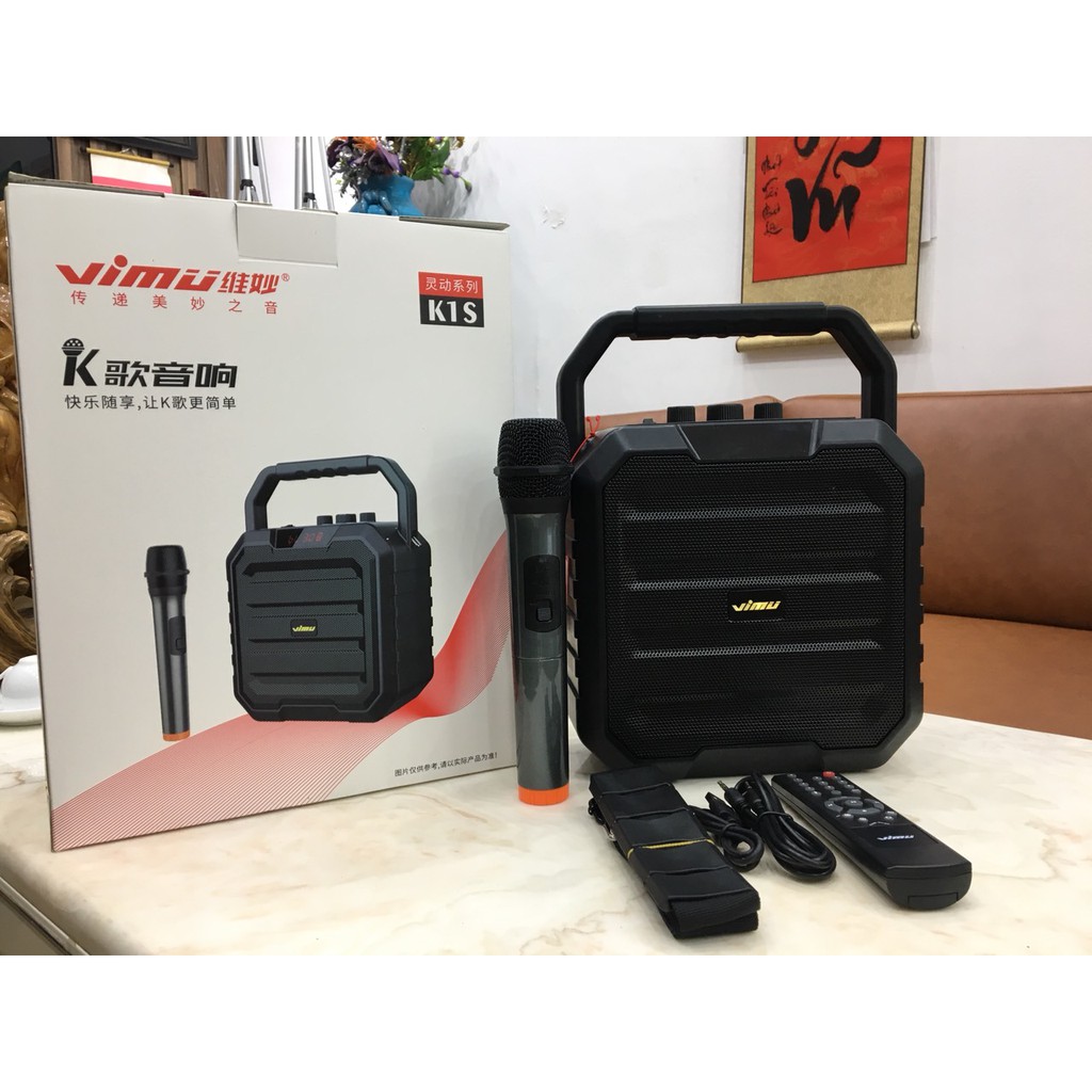 [Mã ELHACE giảm 4% đơn 300K] Loa Bluetooth K1S VIMU Brand W-King (Công Suất 40W, 1 Micro, ~ 3,4Kg) hãng