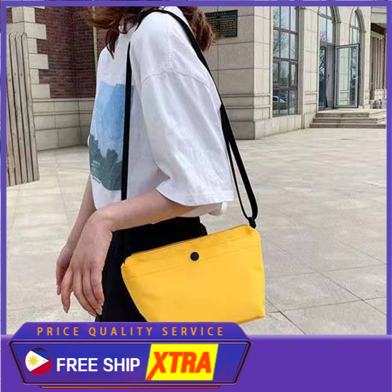 Uniqlo Nylon Woman Sling Bag Cặp đôi Túi đeo Chéo Thường Túi đeo Vai Dễ Thương Túi điện Thoại Di động