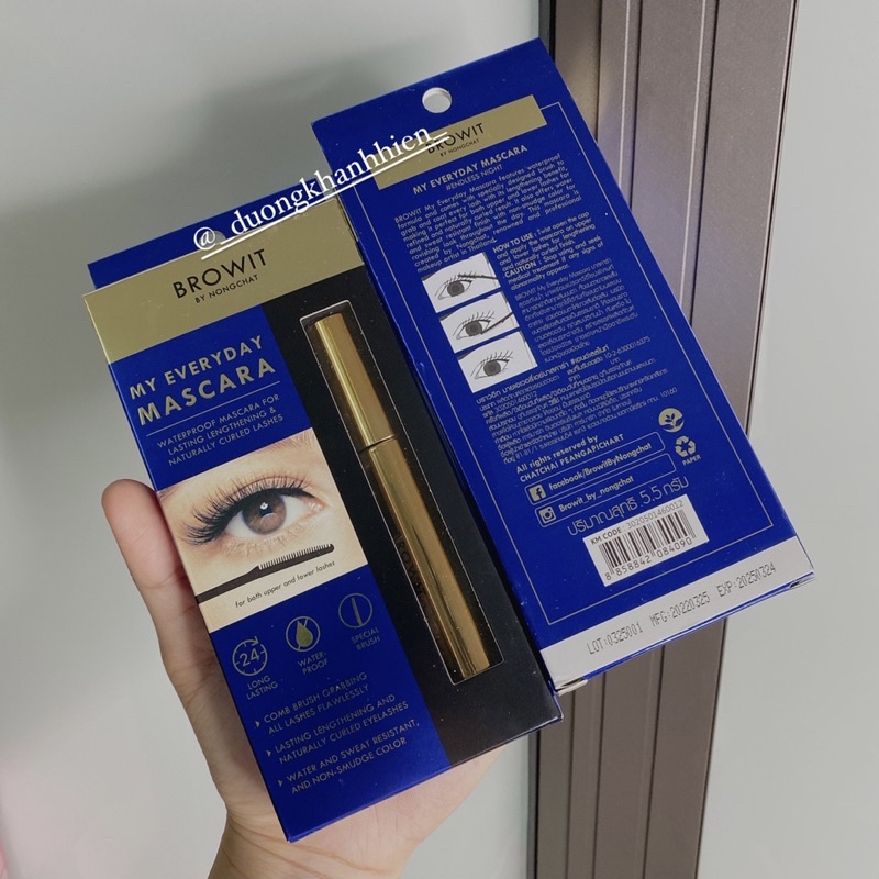 Mascara Nongchat siêu mảnh mi tơi cong 5,5g