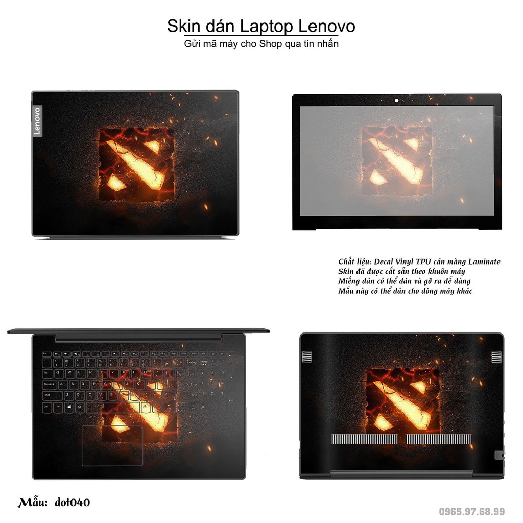 Skin dán Laptop Lenovo in hình Dota 2 _nhiều mẫu 7 (inbox mã máy cho Shop)