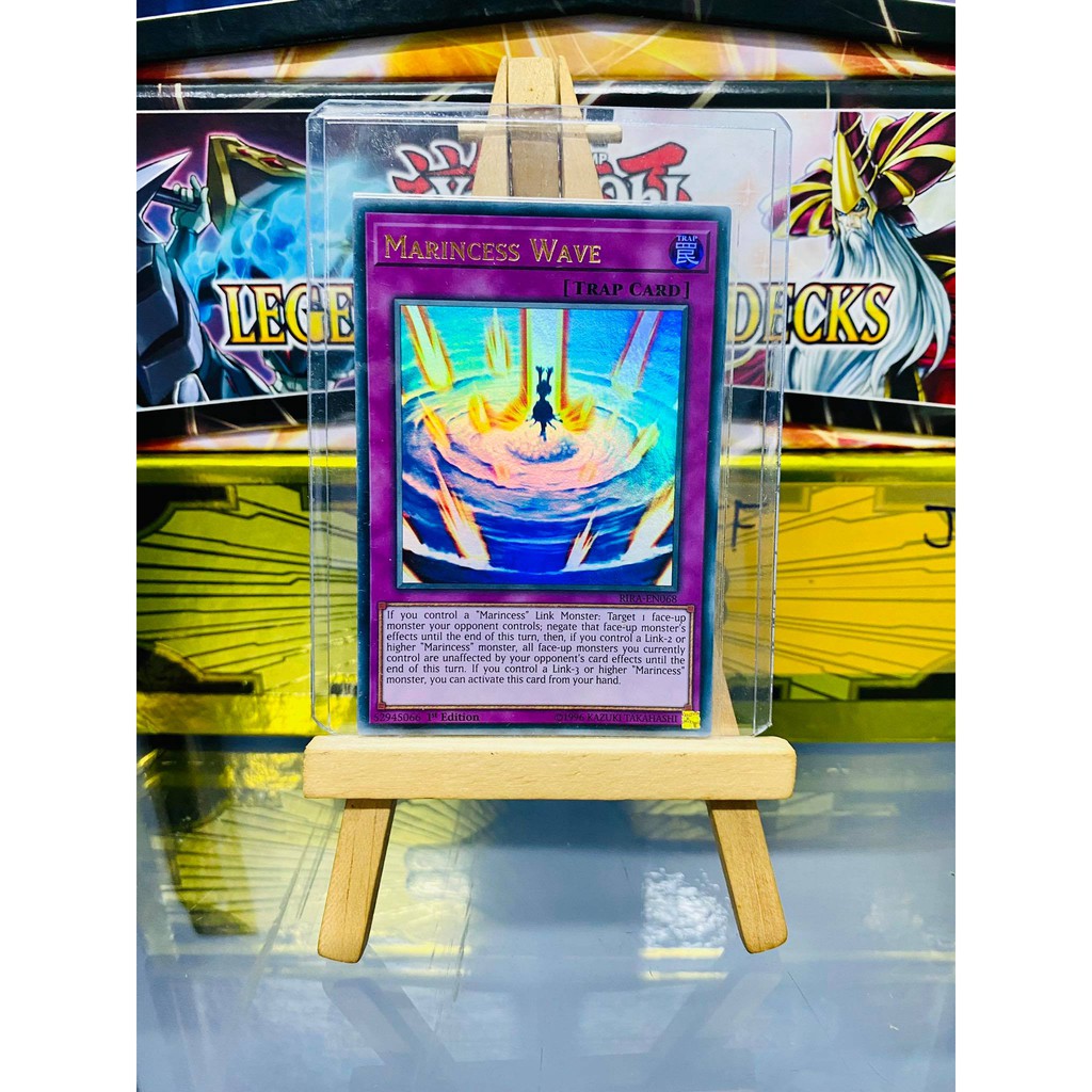 [ Dưa Hấu Yugioh ] Lá bài thẻ bài Marincess Wave - Ultra Rare - Tặng bọc bài nhựa bảo quản