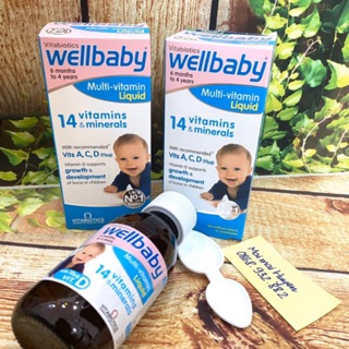 ( ĐỦ BILL ) 14 Vitamin Tổng Hợp Wellbaby Lọ To 150ml Tăng Sức Đề Kháng cho Bé từ 6 tháng đến 4 tuổi