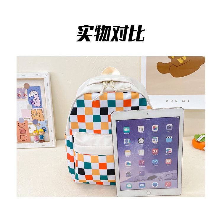 Bololo Ba Lô Đi Học Họa Tiết Sọc Caro Thời Trang Dành Cho Bé Trai Và Bé Gái