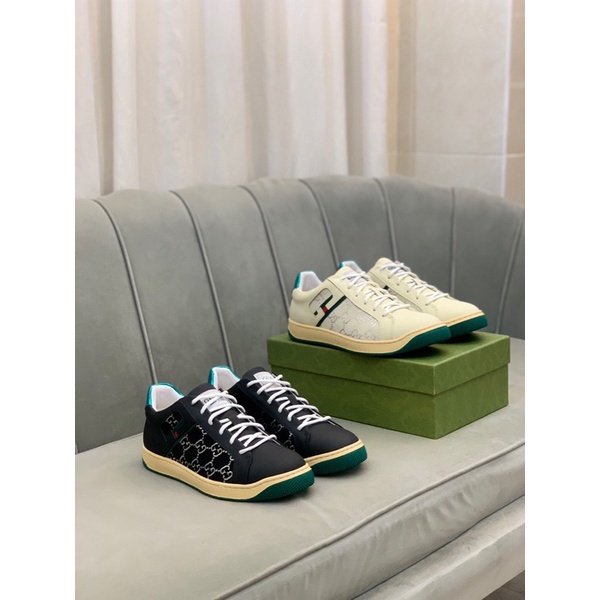 Giày thể thao nam cao cấp có 2 màu thương hiệu Gucci GG/GC hoạ tiết logo đế mềm êm chân 🥓