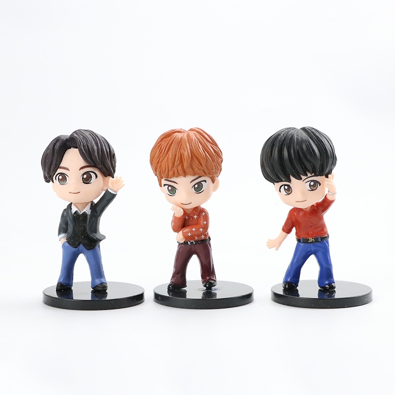 Mô Hình Nhân Vật BTS Mini X Mattel pop-up V Jimin SUGA Jin RM Hope Jung kook Bằng PVC