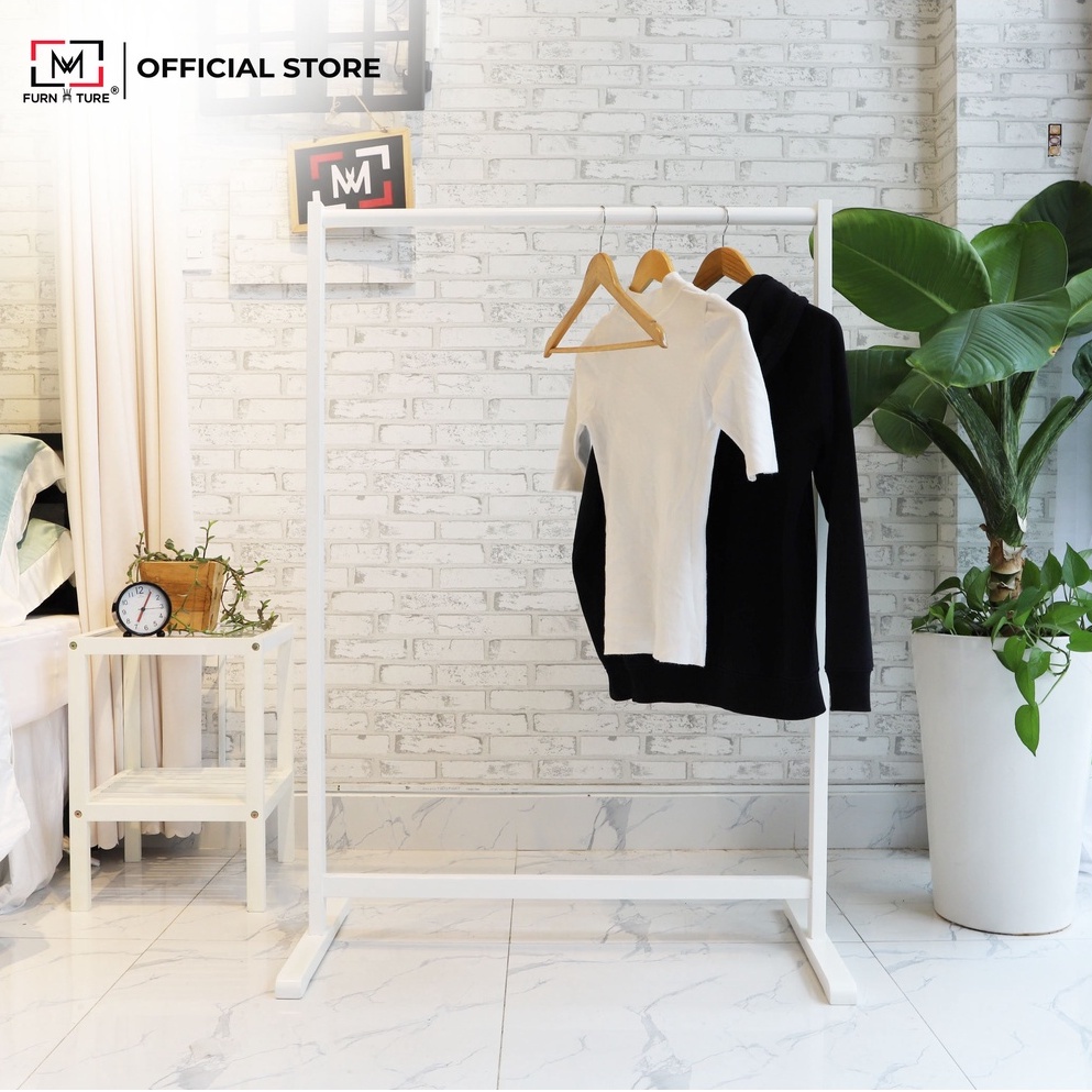 Giá treo quần áo thanh đơn lắp ráp hàn quốc size 86x125 cm - MW FURNITURE