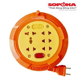 Ổ cắm điện quấn dây, ổ cắm quay chịu tải 2500W Sopoka