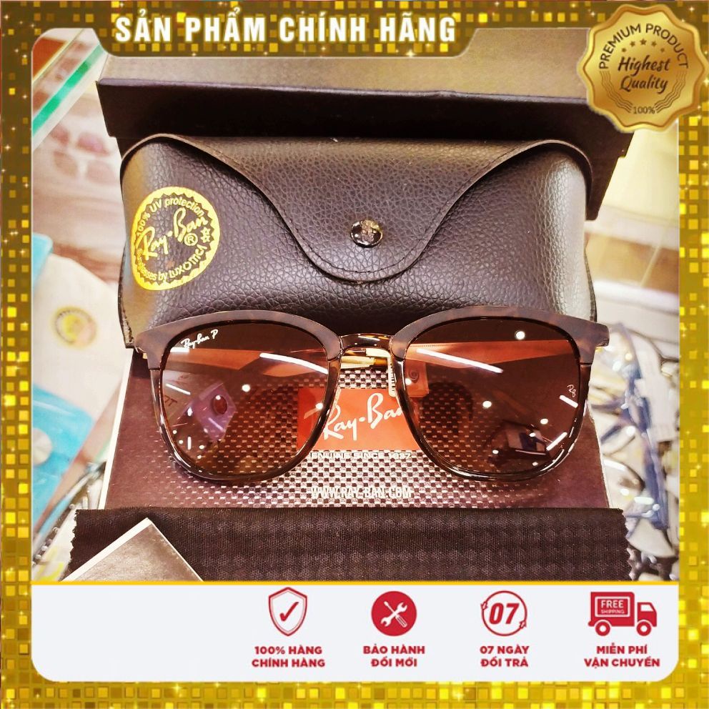 Rayban RB 4278 tròng Polarized mắt Plastic nâu trà đậm