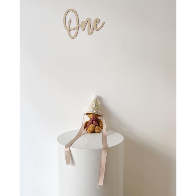 Dây chữ Happy Birthday bằng gỗ tự nhiên style Hàn Quốc