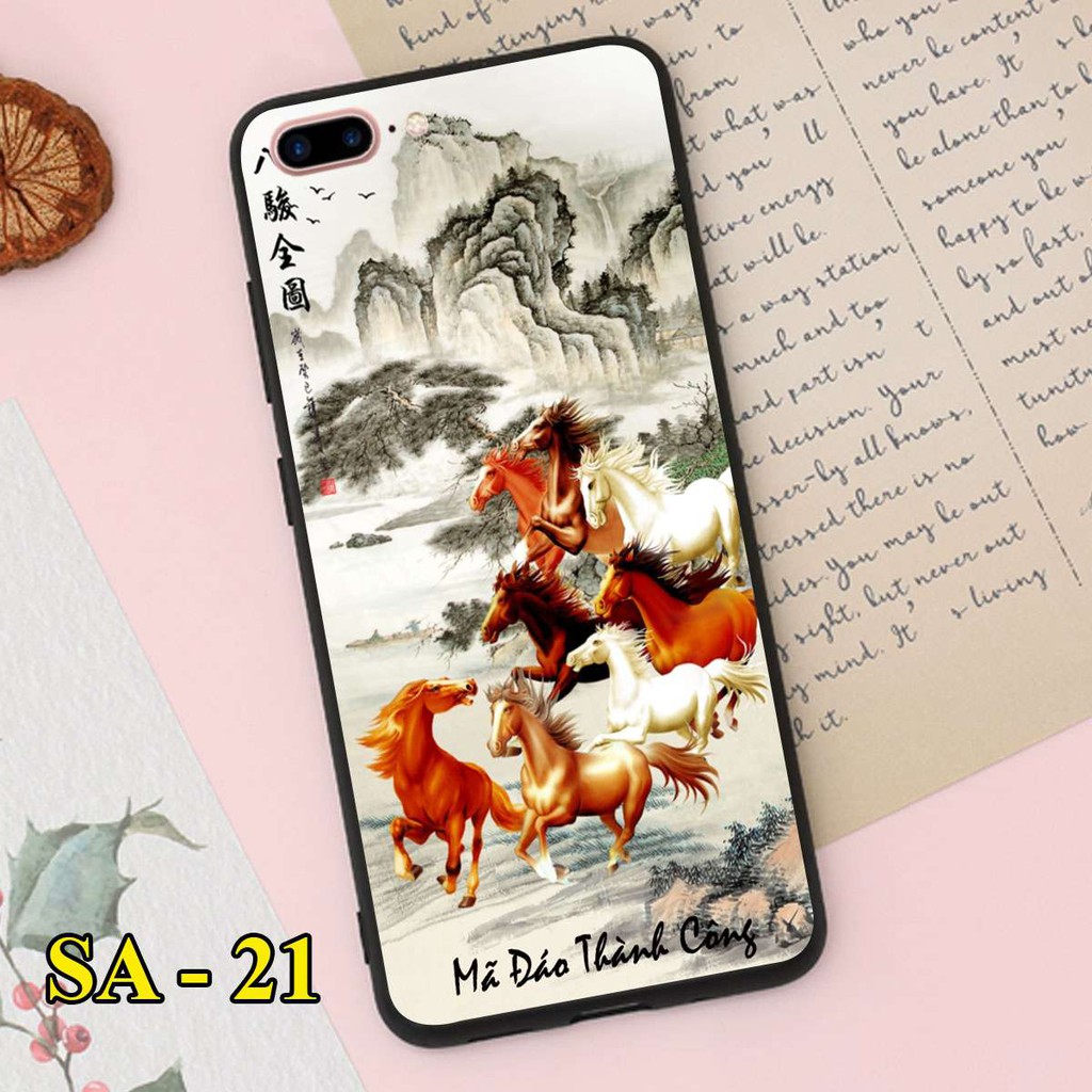 Ốp lưng kính cho iPhone 6 Plus - iPhone 6s Plus - iPhone 7 Plus - iPhone 8 Plus in hình mười hai con giáp may mắn
