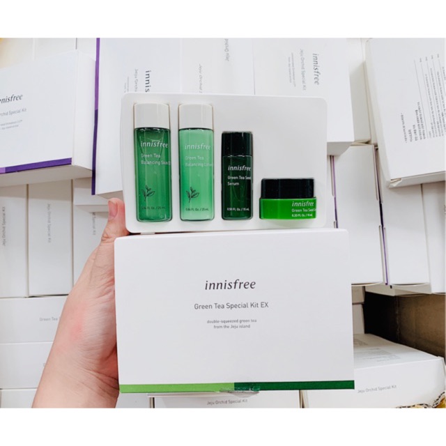 Bộ kit Innisfree Trà Xanh 4 món Green Tea Special Kit EX Set (4 Sản Phẩm)