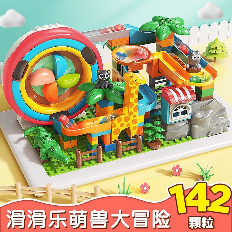 Lego tháp đu quay, cầu trượt thả bi 255, 171 chi tiết