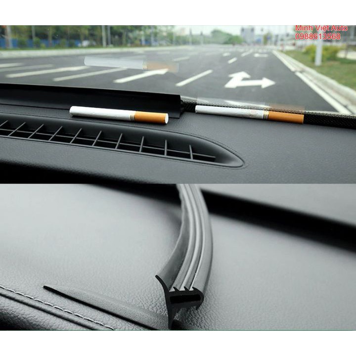 2m Gioăng Cao Su Chữ T tác dụng chặn khe kính lái thích hợp mọi loại xe