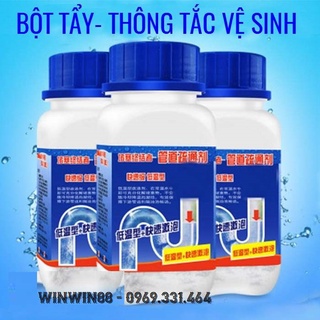 Bột thông tắc cống bồn cầu bồn vệ sinh rửa mặt lavabo cực mạnh loại lớn 260gram
