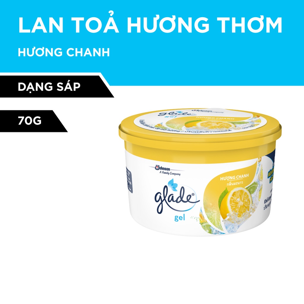 [Mã FMCGSCJ12 giảm 8% đơn 150k] GLADE Sáp thơm Hương Chanh 70G