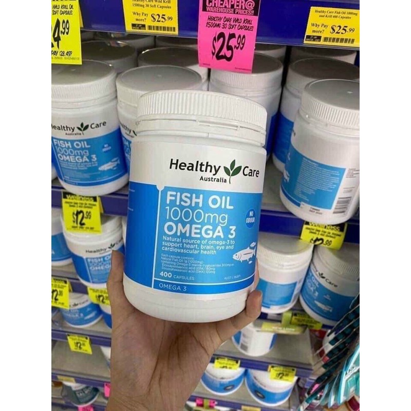 DẦU CÁ TỰ NHIÊN FISH OIL HEALTHY CARE