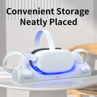 VR Charging Bracket for Oculus Quest 2 VR Headset Controller Fast Charging Dock magnetic Stand Set  for Quest 2
