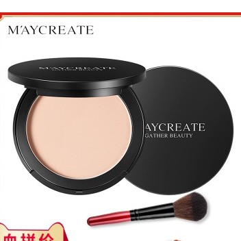 Phấn phủ Maycreate phủ COLLAGE dạng nén mịn màng làn da sẵn mút tán