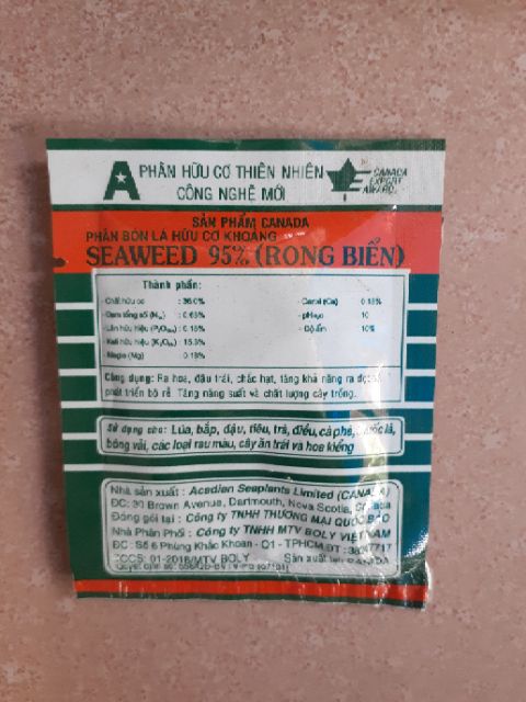 Phân bón hữu cơ rong biển SEAWEED - Kích thích ra hoa, chống rụng hoa, trái non.