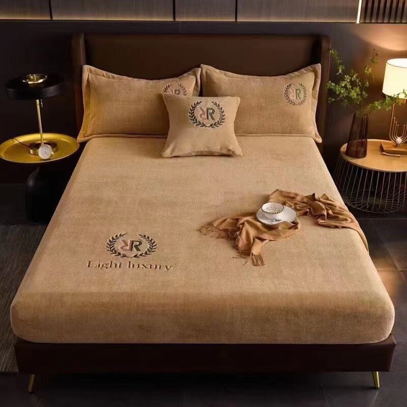 Sét ga gối nỉ nhung thêu mẫu mới năm về đủ size