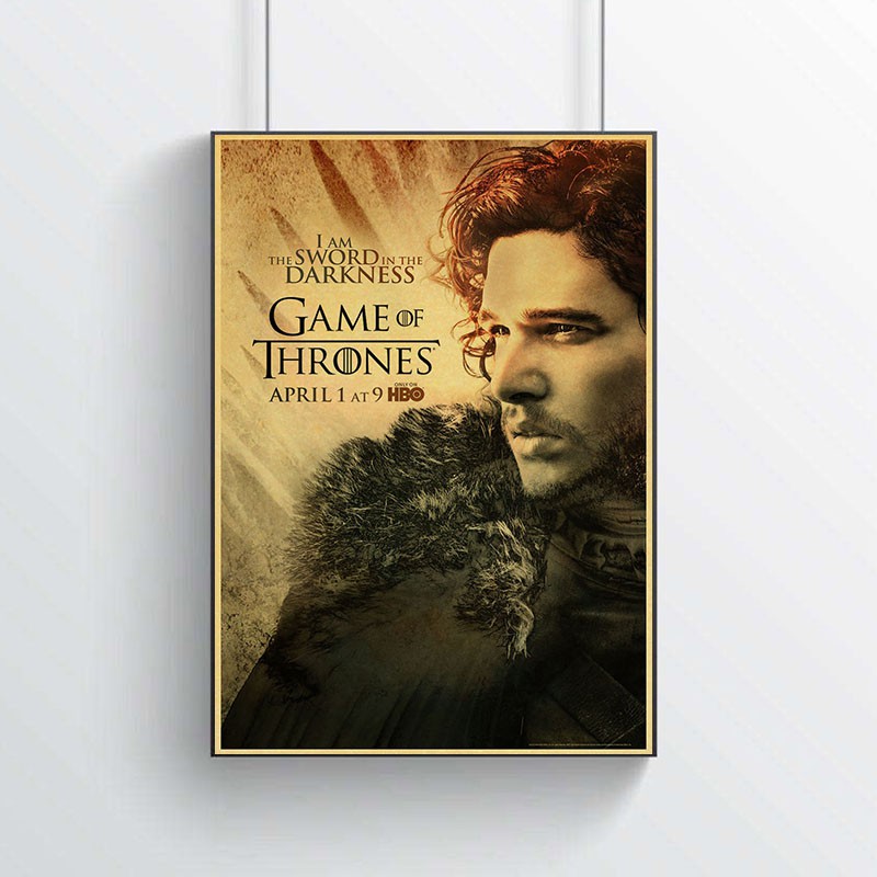 Áp Phích Dán Tường Trang Trí Hình Game Of Thrones