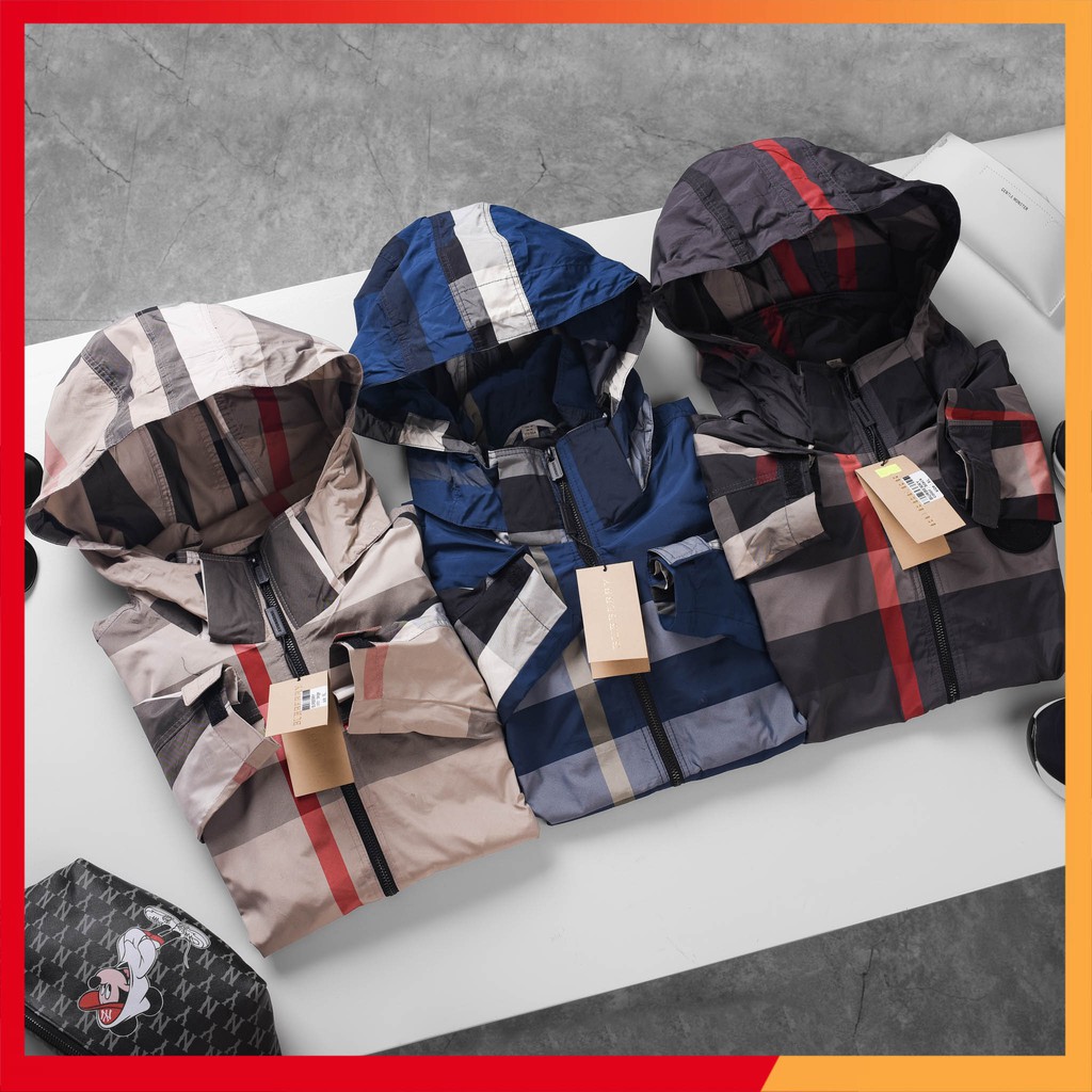 Áo khoác nam MŨ RỜI thời trang kẻ AKH01-BUR | BigBuy360 - bigbuy360.vn