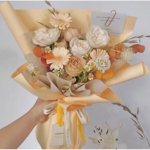 Bộ 10 Cái Bó Hoa Giấy Gói Quà Apple Trang Trí Lễ Hội