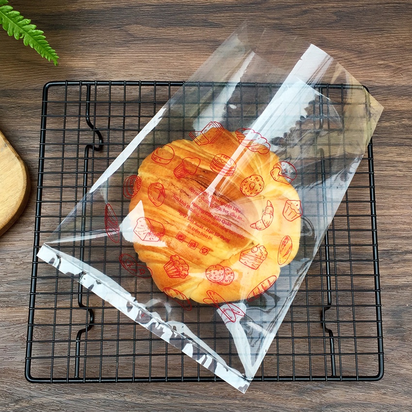Túi Bánh Mì Ngọt - 1kg Màu Đỏ Size 18x23cm.