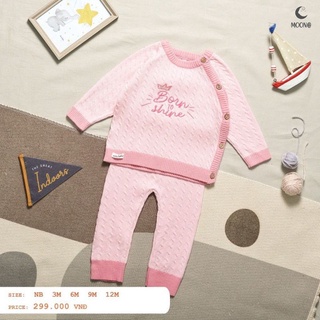 Moon - Bộ len vặn thừng cho bé 3-12kg