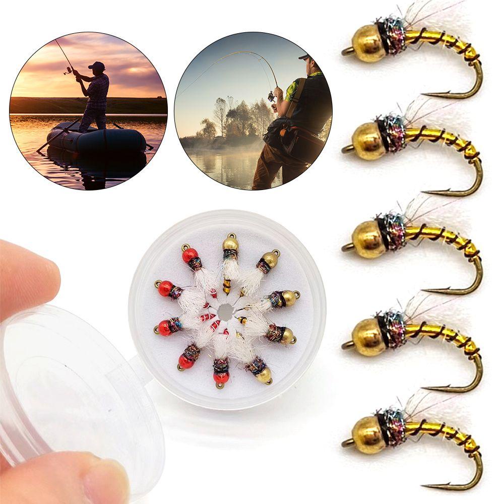 Set 1 Móc Câu Cá DIY Nymph Tiện Dụng|Đầu Máy Tính 14 Đầu Chất Lượng Cao 14# 16# 18# Diều Hình Tròn Thiết Kế Độc Đáo Sáng Tạo