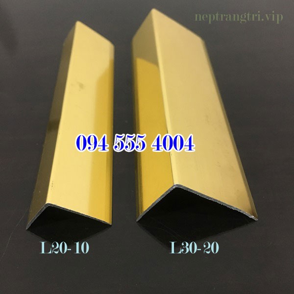 NẸP MẪU 10CM - NẸP NHÔM TRANG TRÍ, NẸP CHỮ L, NẸP KẾT THÚC L, NẸP KẾT THÚC SÀN
