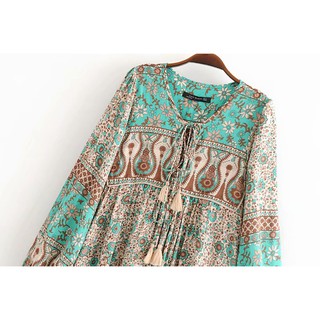 Đầm Zara phong cách boho retro (ảnh thật)