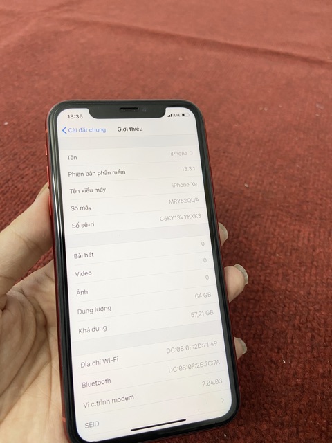 Điện Thoại iPhone Xr Quốc Tế Màu Đỏ/Cam/Xanh/Trắng/Đen | BigBuy360 - bigbuy360.vn