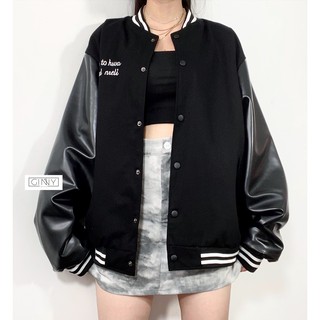 Áo Khoác Kaki Bomber Basetohsva | Bomber Da Lộn 2 lớp | Tay Phối Da Siêu Chất | Chất Đẹp | HotTrend 2021