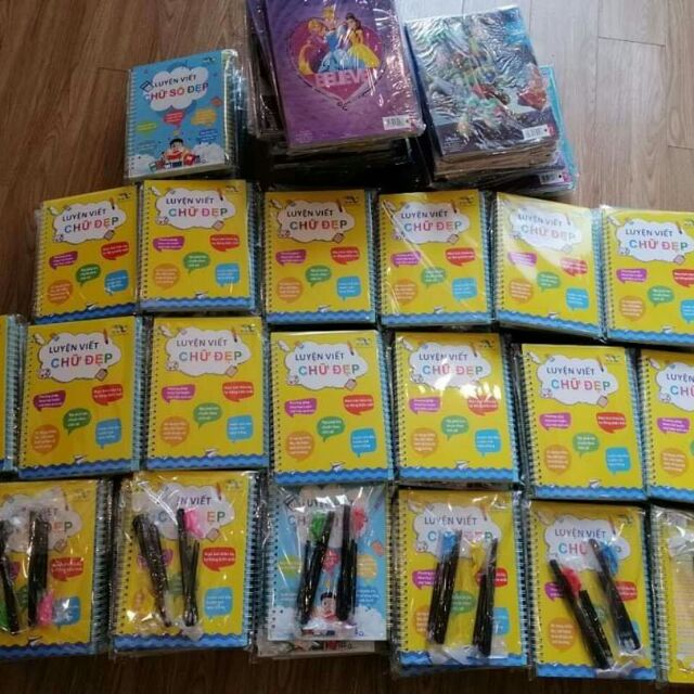 Com bo 20 bộ vở luyện viết chữ thần kỳ (bộ 2 quyển