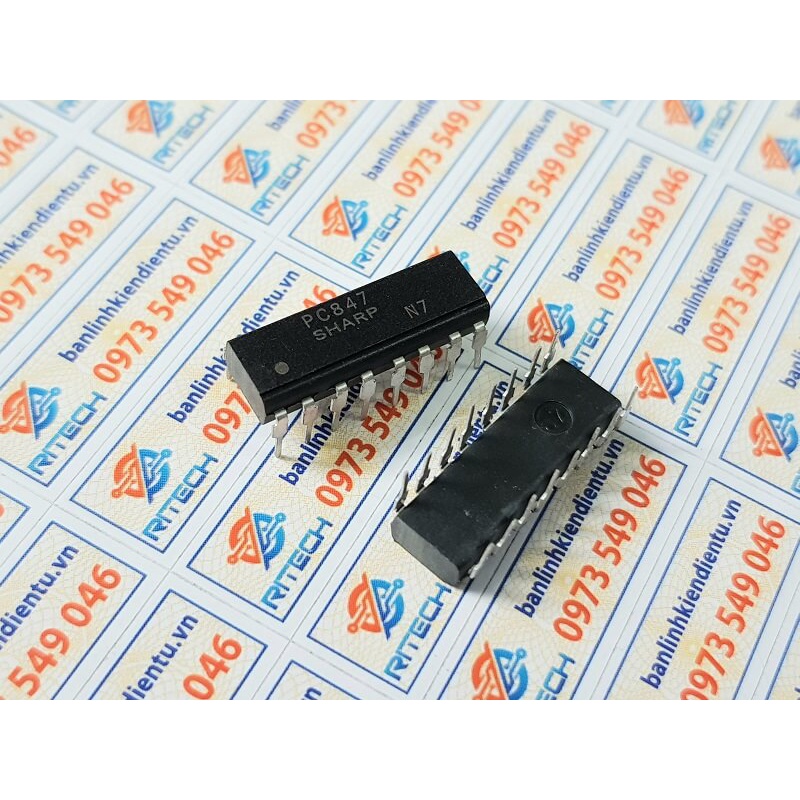 [combo 5 cái] PC847 PC847-4 Opto DIP-16