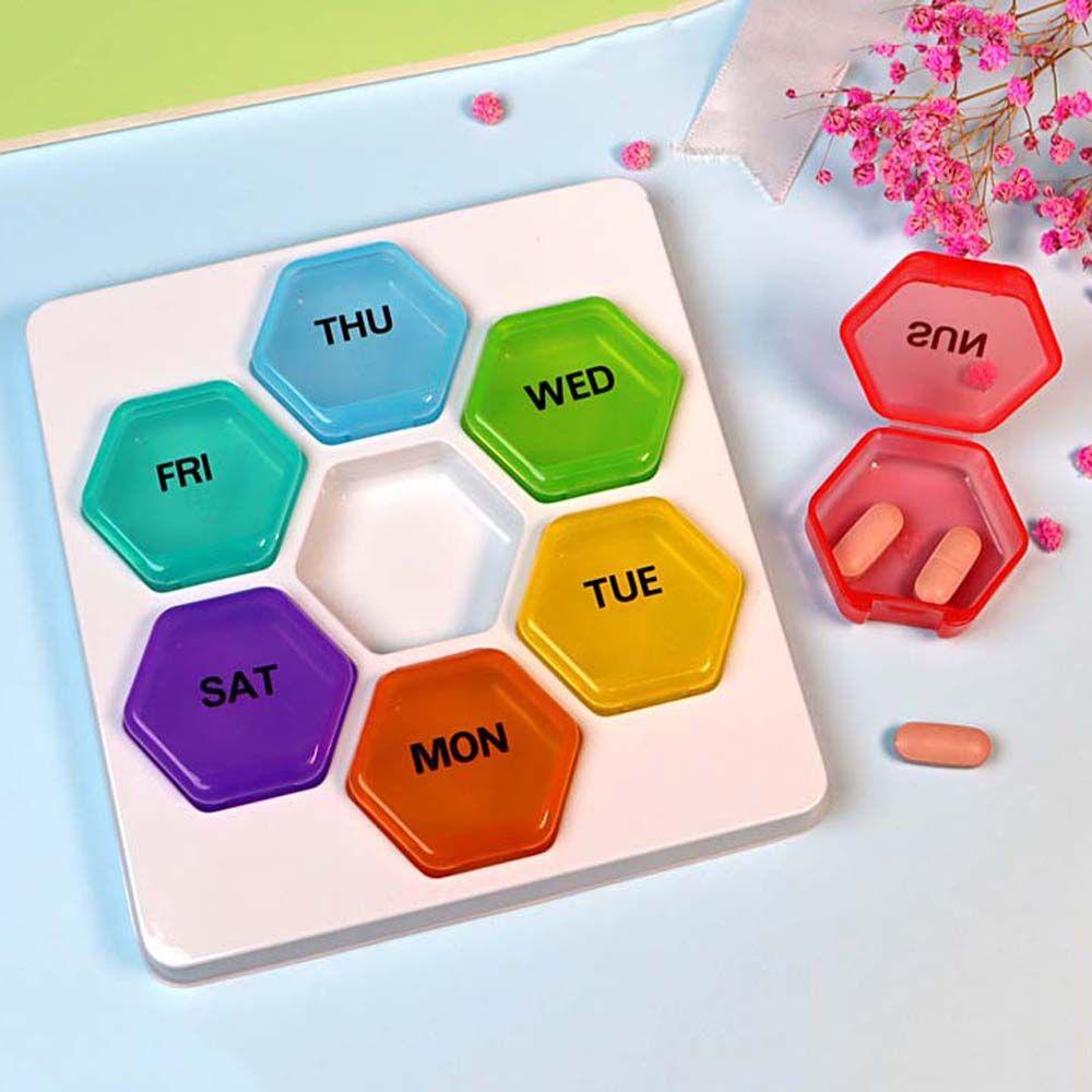 ELEGANT Hộp Đựng Thuốc Theo Tuần Chống Thấm Nước Tiện Dụng