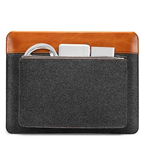 Túi chống sốc Tomtoc Felt &amp; Pu Leather For Macbook PRO/AIR 13&quot;/16&quot; New - H16