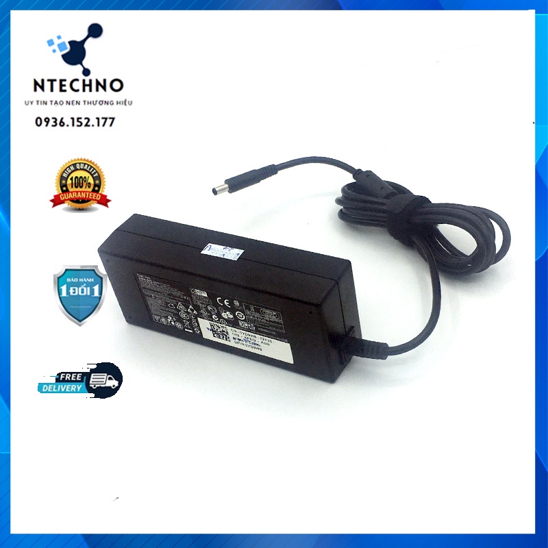 Sạc Zin Laptop Dell 19.5V - 4.62A 90W Chân Kim Nhỏ 4.5*3.0mm cho Dell 5568 3558 3458⭐Tặng kèm dây nguồn-Bảo hành 12Tháng