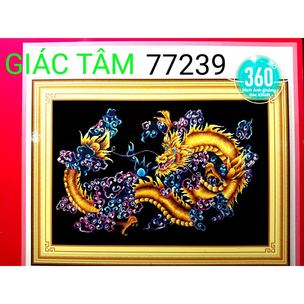 Tranh đá CON RỒNG - 108x75cm - 77239 - VIÊN NGỌC MINH CHÂU - tranh đá chưa làm - chưa gắn đá - chưa đính đá