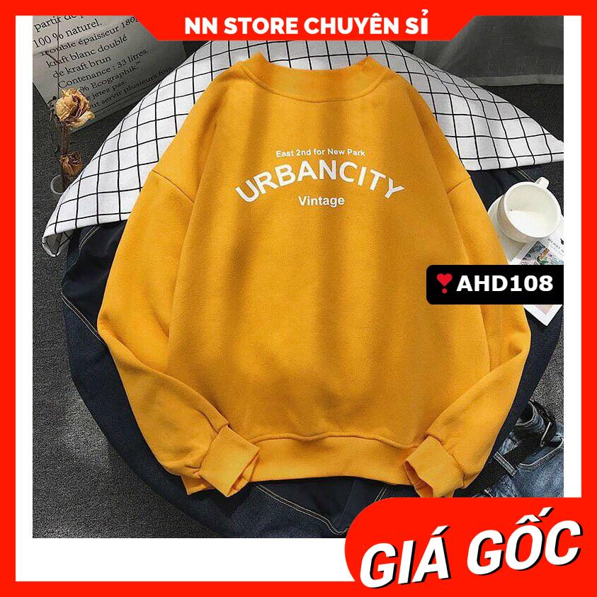 Áo hoodie nam nữ chất nỉ bông in chữ UBAN dễ thương AHD108 Áo nỉ chui Unisex