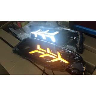 Đèn Led gầm xương cá phía trước, Led cản trước cho xe Honda Civic 2020 mẫu Lamborghini