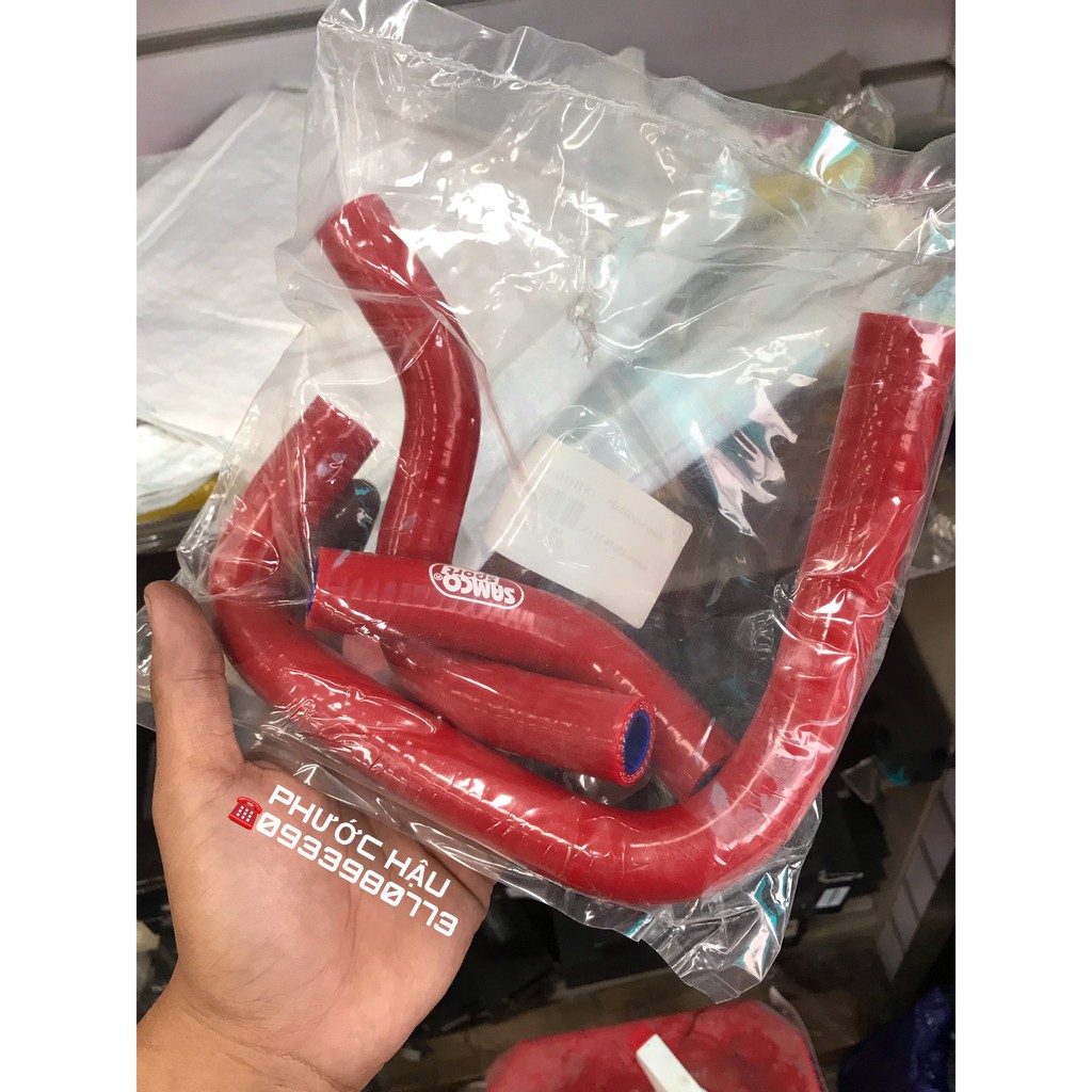 ỐNG DẤN NƯỚC GIẢI NHIỆT SAMCO SPORT UỐN SẴN CHO NVX MÀU ĐỎ  - HẬU RACING SHOP