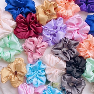 Scrunchies cột tóc lụa cao cấp, voan kính siêu xinh