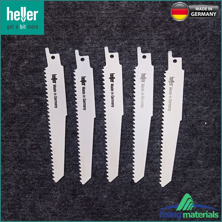 S611DF-Lưỡi cưa kiếm HELLER Bi-Metal SZ 25806 7, Răng dài 130mm (Cắt gỗ, nhựa)