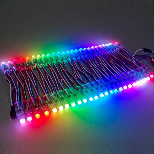 Led đúc full màu WS2811 5V chống nước IP68 50 bóng