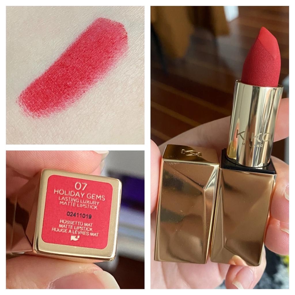 Son môi lì kiko holiday gems siêu mịn siêu mượt với nhiều màu sắc đậm chất phương tây thỏi son cực kỳ sang trọng