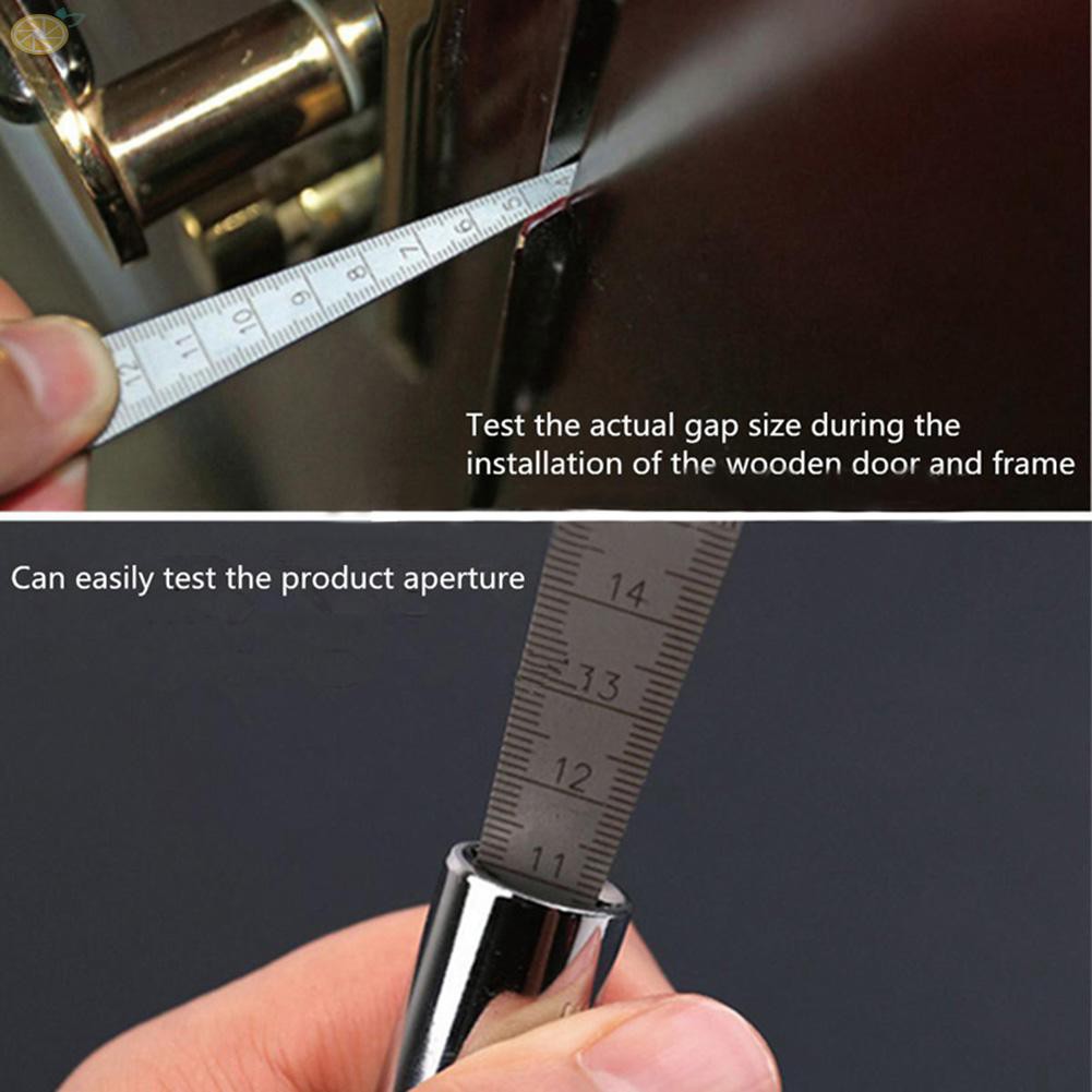 Gage Depth Ruler Taper Feeler Gauge Silver Welding Gap Hole Inspection Convenient Stainless Steel High quality